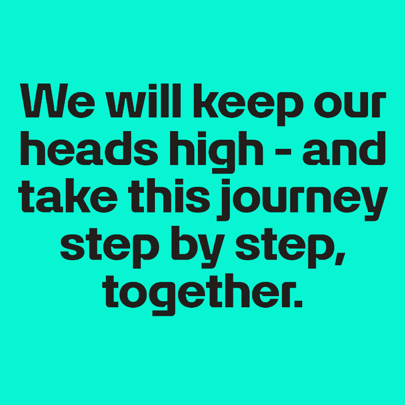 MercedesAMGF1's tweet photo. We’re together through thick and thin – from Toto, Lewis and George, to every single woman and man in the factories in Brackley and Brixworth. And we love the challenge. 💪

We have a message for you, Team ❤️👇