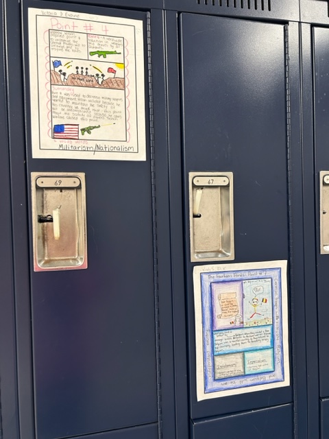 MsFranzsclass's tweet photo. Students were assigned one of Woodrow Wilson's #14points to analyze, and then created a #onepager based on their research and connections to WWI #AVID #CollaborateCreateThink https://t.co/mRVh0k8ekh