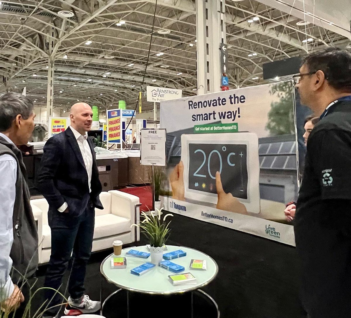 BradMBradford's tweet photo. The National Home Show starts now! Great to join the Opening Day ribbon cutting for this much-loved #Toronto event.

@homeshowsto has been North America’s largest home &amp; garden show for 70 years. Stop by until March 19 to see the latest from folks like @livegreento and more 🌿 https://t.co/HgenA9ophU