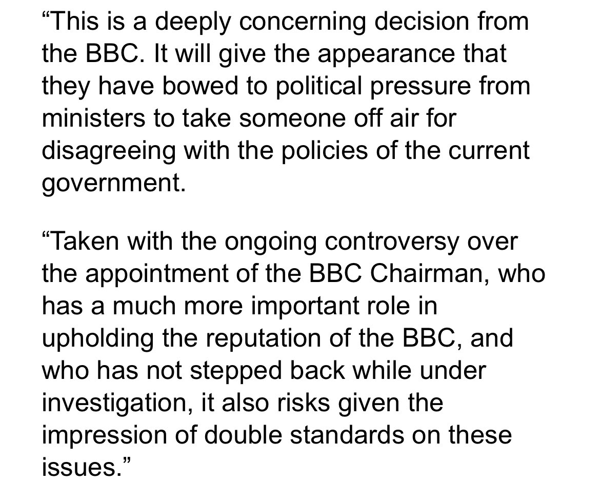 Paul Brand on X: Broadcast union @bectu, which represents thousands of BBC  staff, says Lineker decision is “deeply concerning”, a “bow to political  pressure” and “double standards” compared to the appointment of