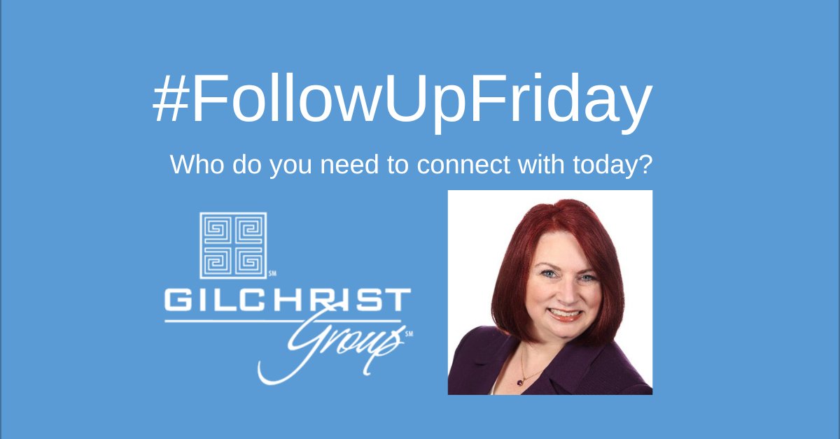 It's #followupfriday afternoon. Who do you need to connect with before the weekend end? Say thanks. Encourage someone. Help someone.