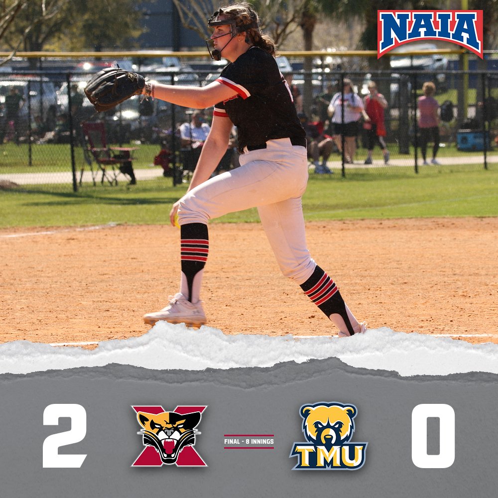 SXUAthletics's tweet photo. COUGARS WIN!!! Laila Summers tossed a 3️⃣-hit shutout, Lyda Robinson hit the go-ahead sac fly in the 8th inning &amp; Nicole Lovato scored on an error in a 2-0 victory for @SXUsoftball in game one at Truett McConnell! #GoCougs🐾🥎 #WeAreSXU https://t.co/gx7mQ2pbxG