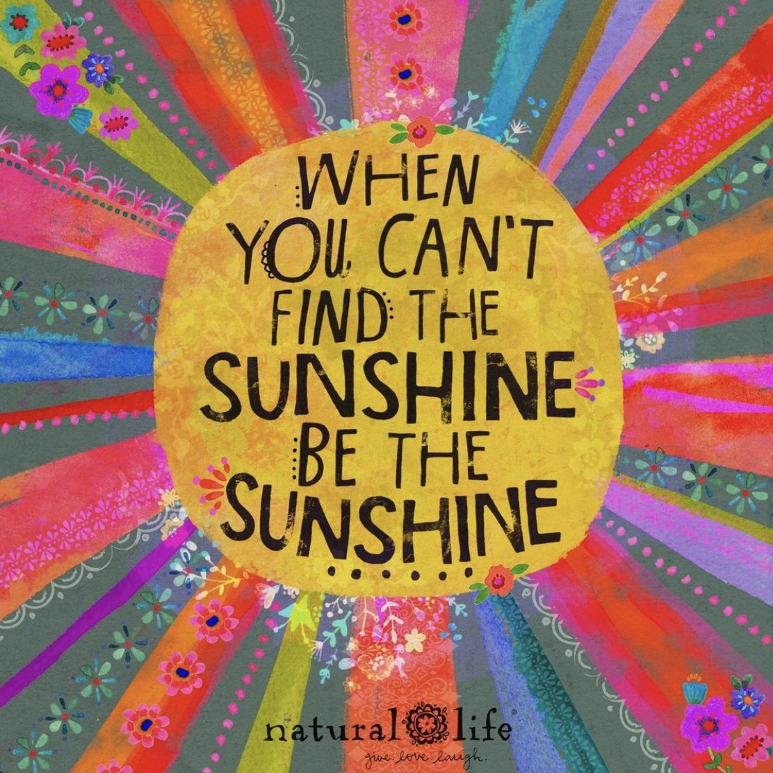 When you can’t find the sunshine, be the sunshine 🌤

Image: instagram.com/naturallife