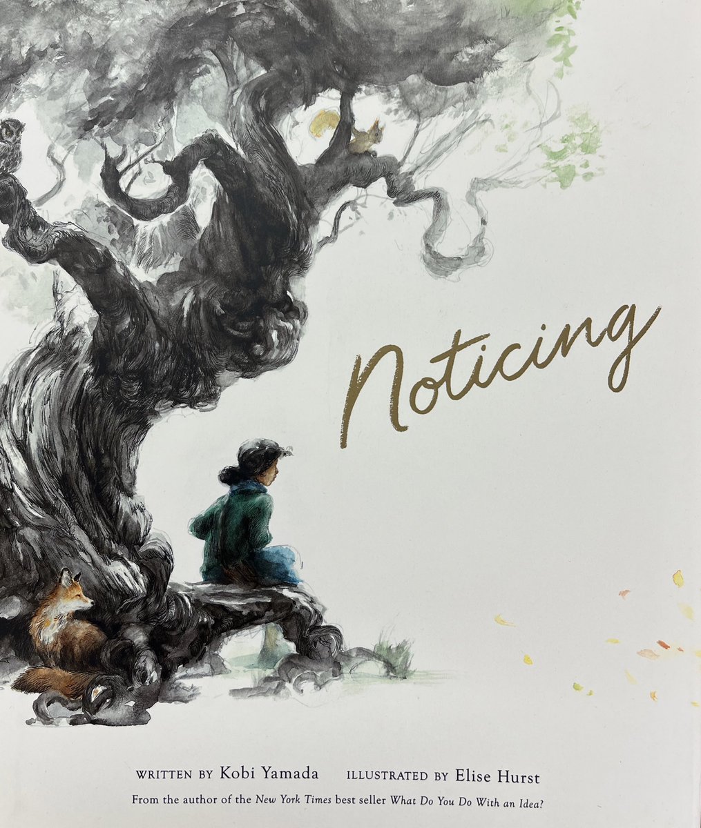 smithsmm's tweet photo. “Noticing” by Kobi Yamada and @elise_hurst_art is a truly beautiful book about art and taking the time to look. It’s a story of truly seeing and harnessing your imagination. Perfect contemplative works and sublime art make it a perfect #Assemblybooks book and. #PictureBookPage https://t.co/87vSh9vVgG