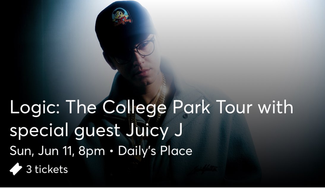nickbartoszek's tweet photo. @Logic301 Glad to have you back in FL! This’ll be my 6th straight tour seeing you and it gets better every time🔥 https://t.co/ZAeaIlOtP1
