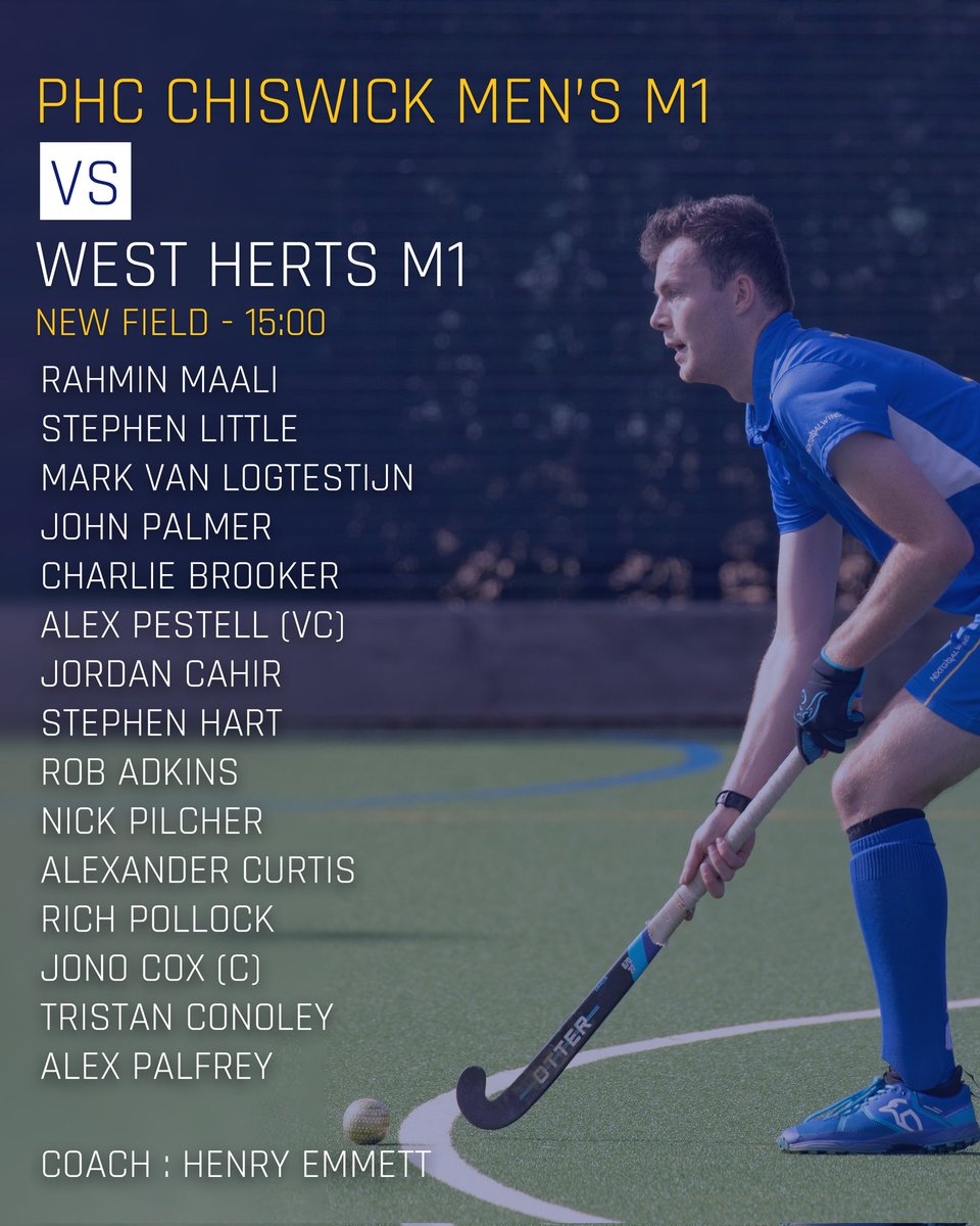 Men's 1st travel to West Herts for this weekends match 🏑

Heres how they lineup

#MensHockey #WomensHockey #FieldHockey #LondonHockey #WestLondon #Chiswick