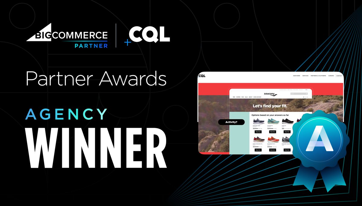 CQL is proud to be recognized at <a href="/BigCommerce/">BigCommerce</a>'s New Partner of the Year for the Americas! This award recognizes agency partners that have demonstrated excellence within their first year as Big Commerce Partners.

For the press release, visit tinyurl.com/2p9zshth