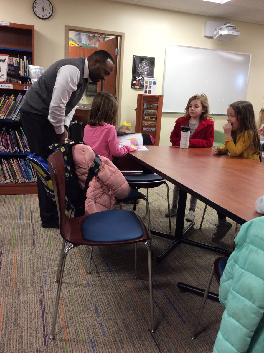 Lincoln 1st graders had a very special visit from Mr. Badat, Lakewood High Principal &amp; founder of Nanze Primary School in Dedza, Malawi. They learned kids in Malawi like to play, read &amp; go to school, too! All books we collect this month are headed their way! <a href="/LkwdLincoln/">Lincoln Elementary</a>