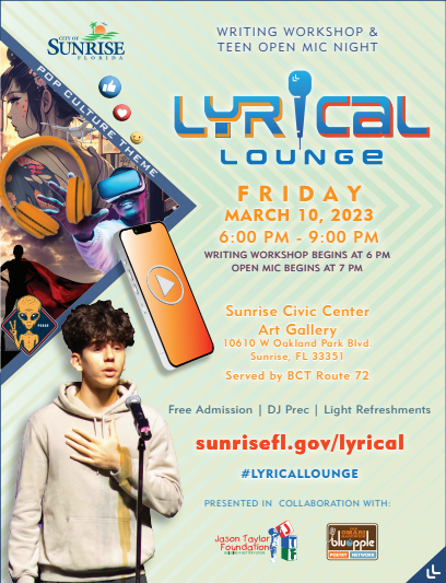 Join us for another amazing Lyrical Lounge!!