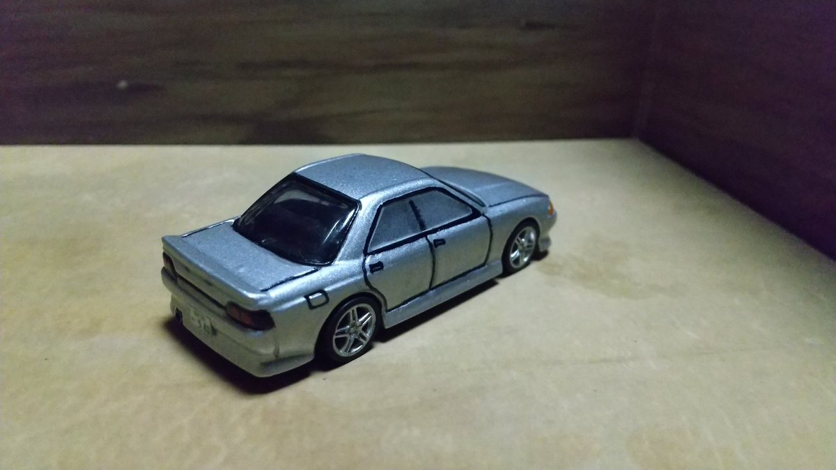 SYABUTA1's tweet photo. 過去作その4
日産R32スカイライン4ドア
変更点…4ドア化、ホイール、ボディカラー、エアロ、4ドア化に伴うリアデザイン、フェンダー削っての5ナンバー化
ベースはR32GT-R…
#トミカ #トミカ改造 #トミカカスタム #tomica #tomicacustom https://t.co/ntzSrkzMIY