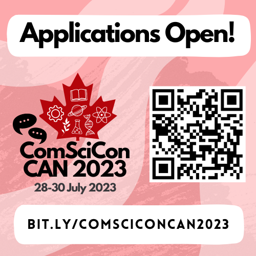 ComSciConCAN (@comsciconcan) on Twitter photo 🎉APPLICATIONS ARE OPEN FOR 2023!🎉
📢Apply at bit.ly/COMSCICONCAN20… by 11:59 pm (any timezone) April 2nd 2023 to be considered for this years conference. See application for eligibility criteria and details! 🎉APPLICATIONS ARE OPEN FOR 2023!🎉
📢Apply at bit.ly/COMSCICONCAN20… by 11:59 pm (any timezone) April 2nd 2023 to be considered for this years conference. See application for eligibility criteria and details!