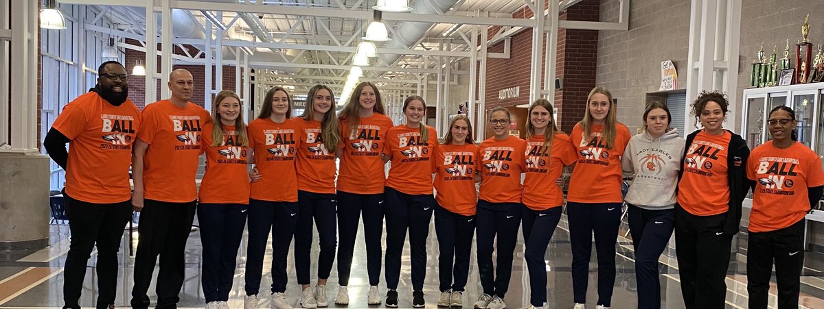 Congratulations to the Lady Eagle Basketball 🏀 Team as they travel to compete in the State Tournament tomorrow!