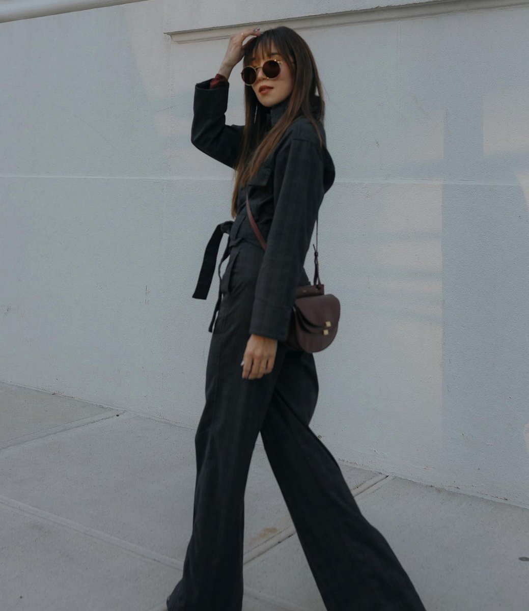 Double take with <a href="/browneyedtoast/">Soo Kang</a> - Tap to see how to amplify your street style with our must-have matching sets #AGirlinAG