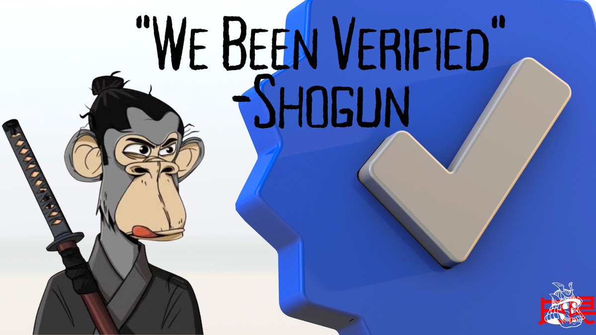 We Been Verified✔️

One of the first Verified <a href="/BoredApeYC/">Bored Ape Yacht Club 🍌</a>  Derivative Projects. ✔️

Bushido Apes brought on more Samurai through BushidoRoyale. ✔️

🚨Free Mint GiveAway!🚨

⬇️Must Do these Things⬇️
Follow <a href="/bushidoRoyale/">Bushido Royale</a> &amp; <a href="/jessew_art/">fondu3.io</a>
 
Like, RT and Tag some Friends. #Famurai