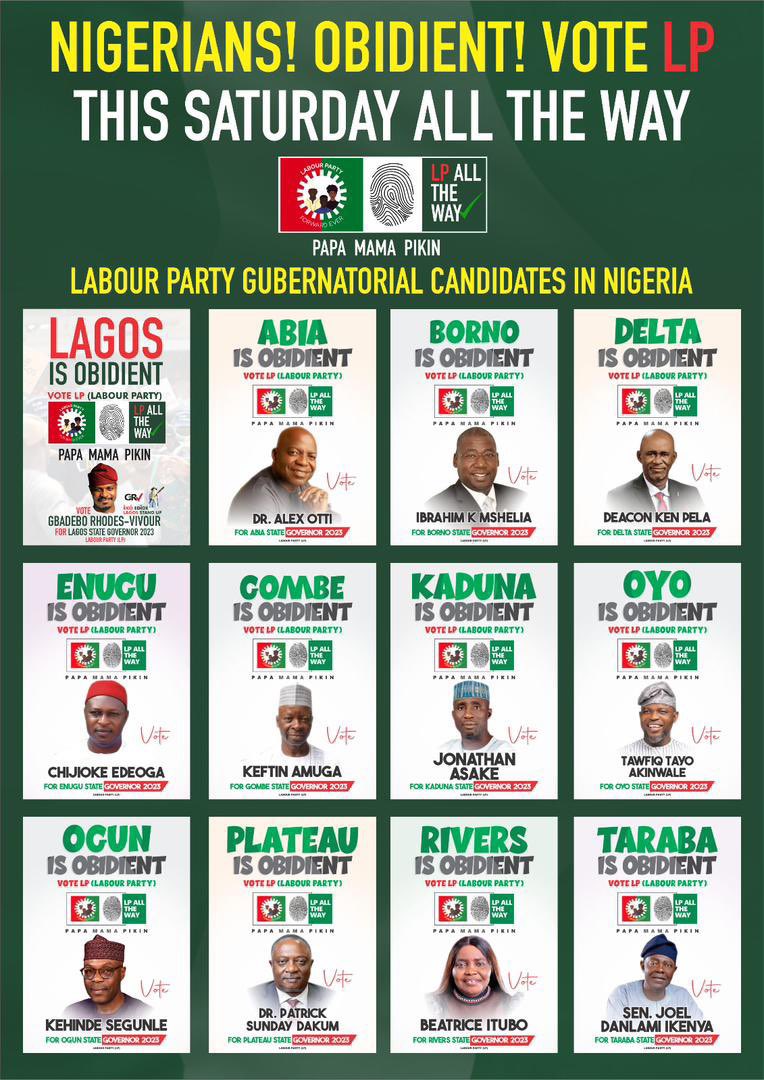 povc2023's tweet photo. Vote LP; PAPA MAMA PIKIN TOP TO BOTTOM @PeterObi @AishaYesufu @LPGarkiWard @NgLabour https://t.co/fzOAtdkzvJ