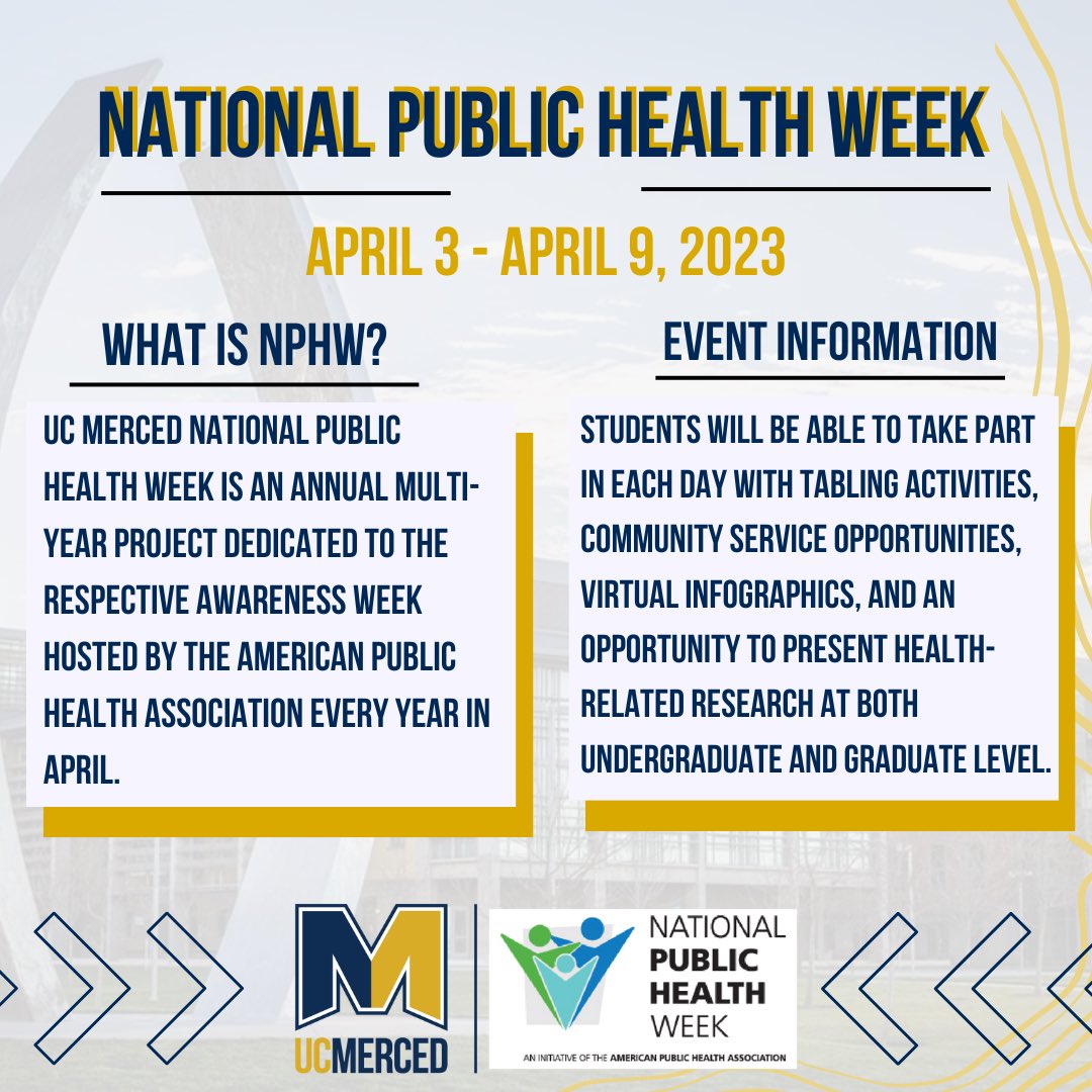 National Public Health Week on Twitter "RT phs_ucm National Public