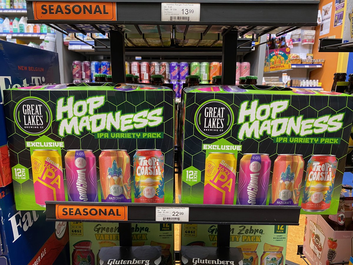 Celebrate March Madness with HOP MADNESS! NEW from Great Lakes Brewing Co. 4 flavors to please any crowd! #ipa #marchmadness #varietypack #12pack