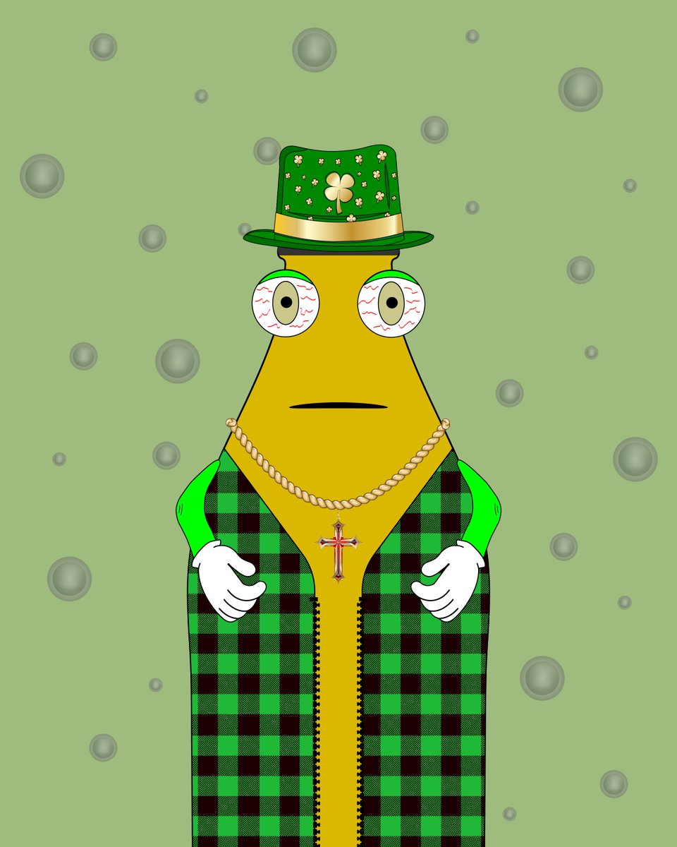 Saint Patrick's Day 2023 one week away! We're looking forward to it and so is this handsome fella!! ☘️🍻☘️🍺☘️

#NFTCommunity #nftart #BeerBoddles