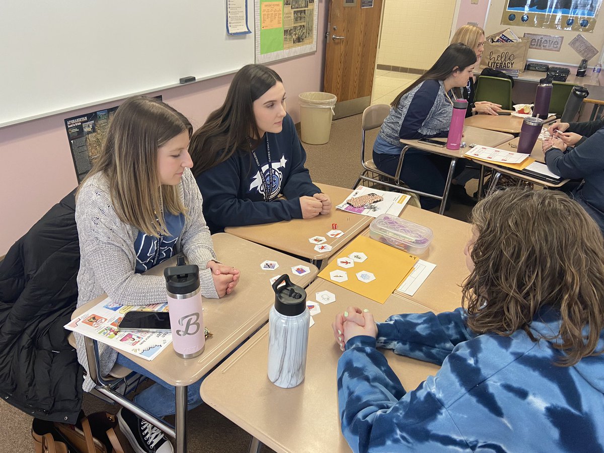 The room is a buzz as <a href="/GC_WendyTaylor/">Wendy Taylor</a> presents engagement strategies for all learners. Kindergarten through high school teachers, engaging in the same activities with content from their level #GCpride