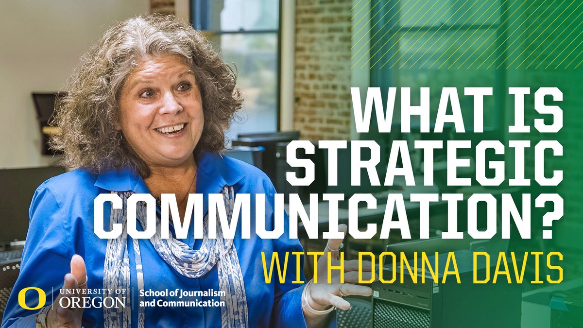 UOsojc's tweet photo. Thinking about going back to school? Strategic Communications Master’s program director and associate professor Donna Davis has the info you need to help you decide if a master's in stratcomm is the boost you need in your career here: https://t.co/untQsyHCmP

#communications https://t.co/r1CRW6rq7p