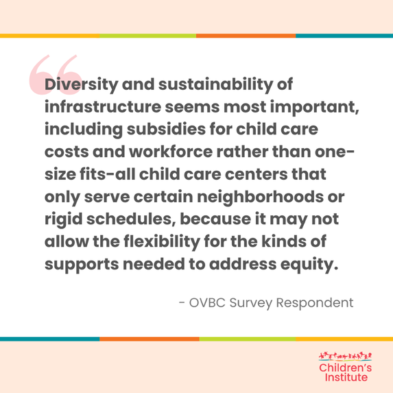OregonVBC's tweet photo. Some thoughtful input from an OVBC Panelist on Oregon's child care crisis! @Childinst #oregon #ovbc #childcare https://t.co/pjVquNOqwA
