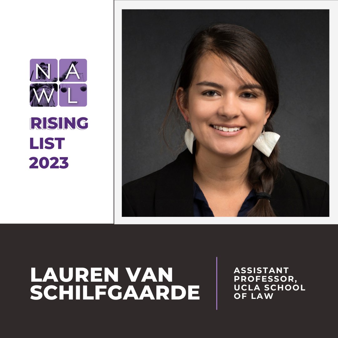 National Association of Women Lawyers (@nawlwomeninlaw) on Twitter photo Introducing 2023 #NAWLRisingList member: Lauren van Schilfgaarde.
Check out this article where she’s quoted: bit.ly/3Zv10hB.
We will celebrate Lauren at the Mid-Year Meeting next week! Register: nawl.org/p/cm/ld/&fid=3…
#NAWLWomeninLaw #NAWLRising <a href="/UCLA_Law/">UCLA School of Law</a> Introducing 2023 #NAWLRisingList member: Lauren van Schilfgaarde.
Check out this article where she’s quoted: bit.ly/3Zv10hB.
We will celebrate Lauren at the Mid-Year Meeting next week! Register: nawl.org/p/cm/ld/&fid=3…
#NAWLWomeninLaw #NAWLRising <a href="/UCLA_Law/">UCLA School of Law</a>