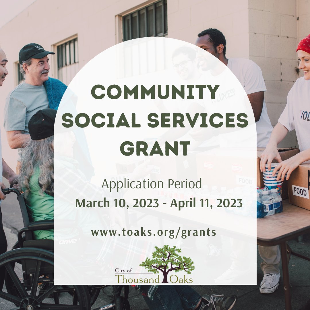 City of Thousand Oaks on X: “The Community Social Services Grant