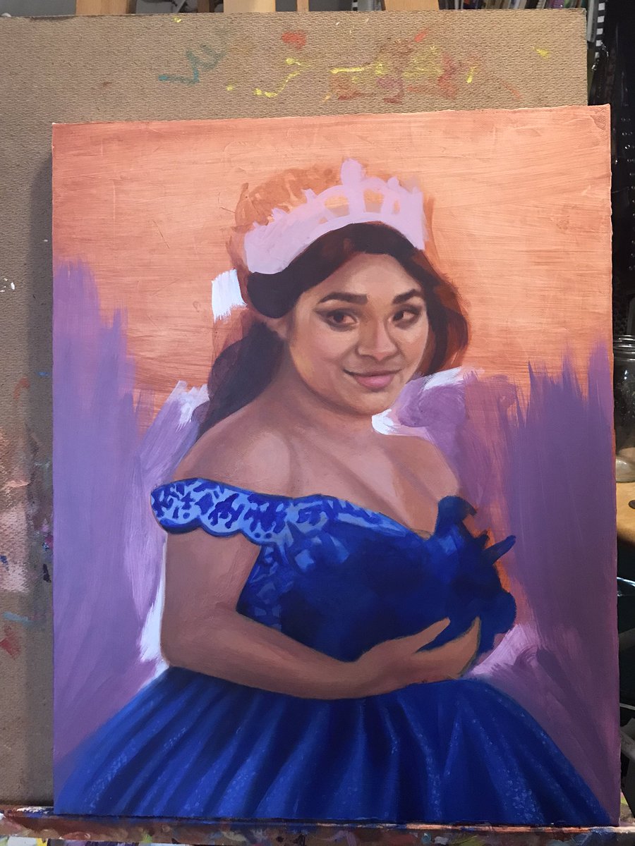 commission moment (*≧∀≦*) #painting #pov #wip