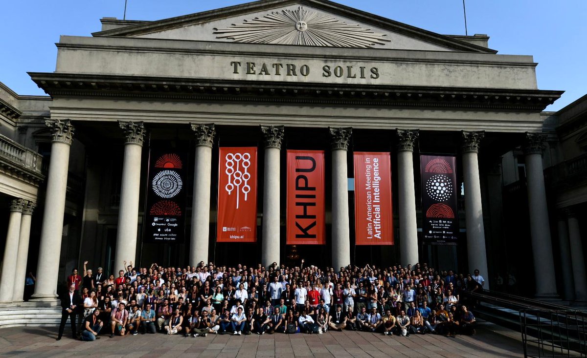 It is the final day of Khipu! 

This afternoon we are at the beautfiul Teatro Solis to hear AI stories from Latin America and across the world

Thank you to everyone at #khipu2023