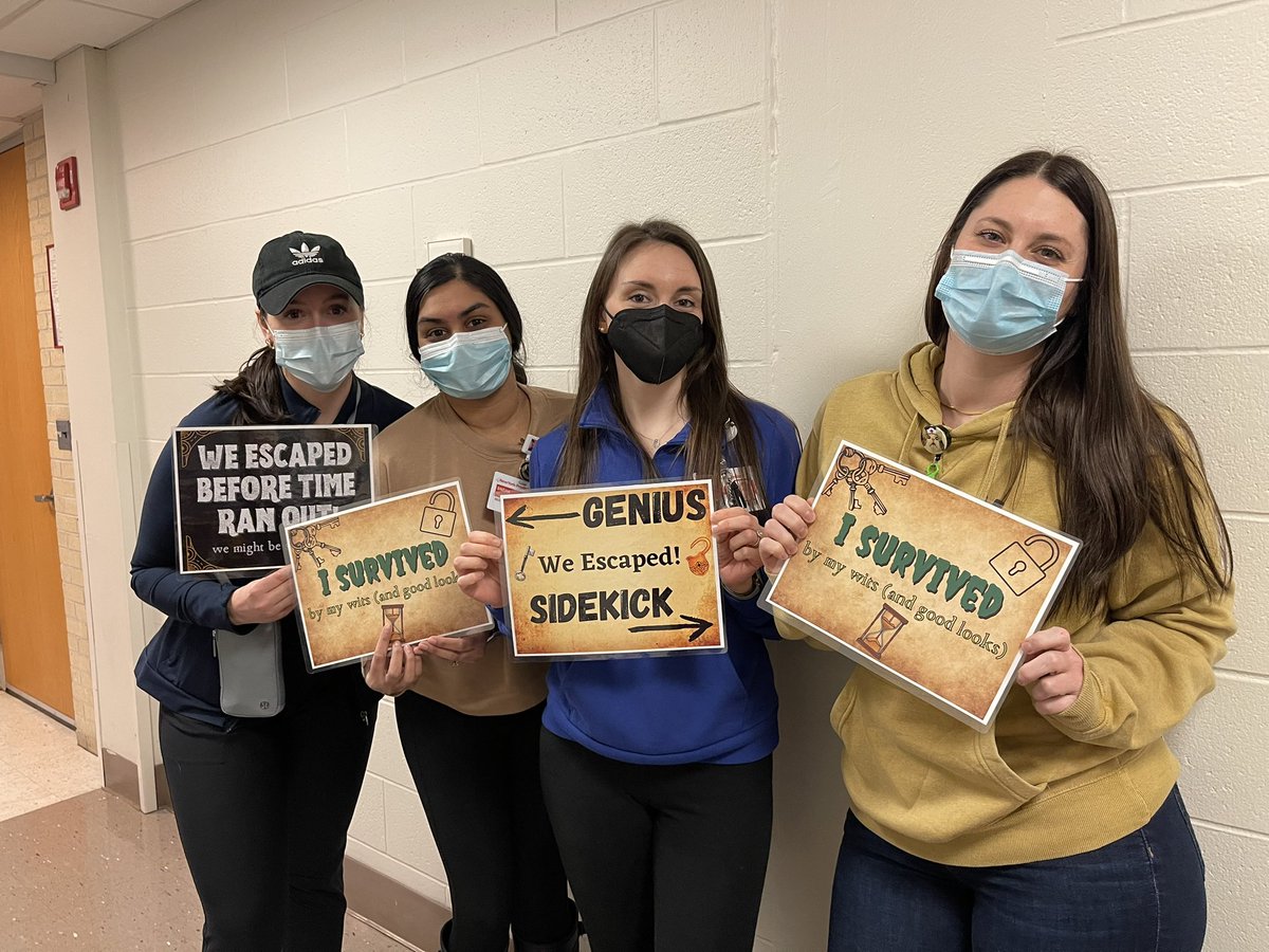 Can you #Escape? Shout out to the NPD team, IP&amp;C team and the nurse champions who made learning FUN and Functional! <a href="/NurseJackson/">Jamie Jackson</a> <a href="/lorrena_rn/">Lorrena Kirkwood, RN, MS, BSN</a> <a href="/nadia_IPCNYP/">Nadia Jagnatnarain</a> <a href="/Crasey22/">FordeFactory</a> <a href="/AliDNYP/">AliD@NYP</a> @LeonGeorge12 <a href="/DrNurseCDemo/">Christine Demo</a>