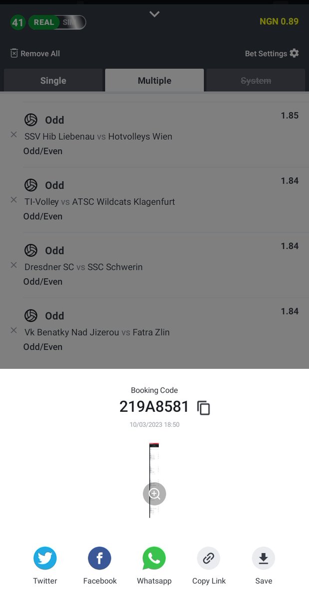OlaaTee1's tweet photo. Weekend Games Ready

Paripesa will Pay by Fire 🔥

Frame 1.. Corner in mins... 100k odds
Frame 2.. Last Corner ... 31m odds

Sportybet
Frame 3...  Volleyball Odds...  million odds... Flex... https://t.co/2X1hft2eTF