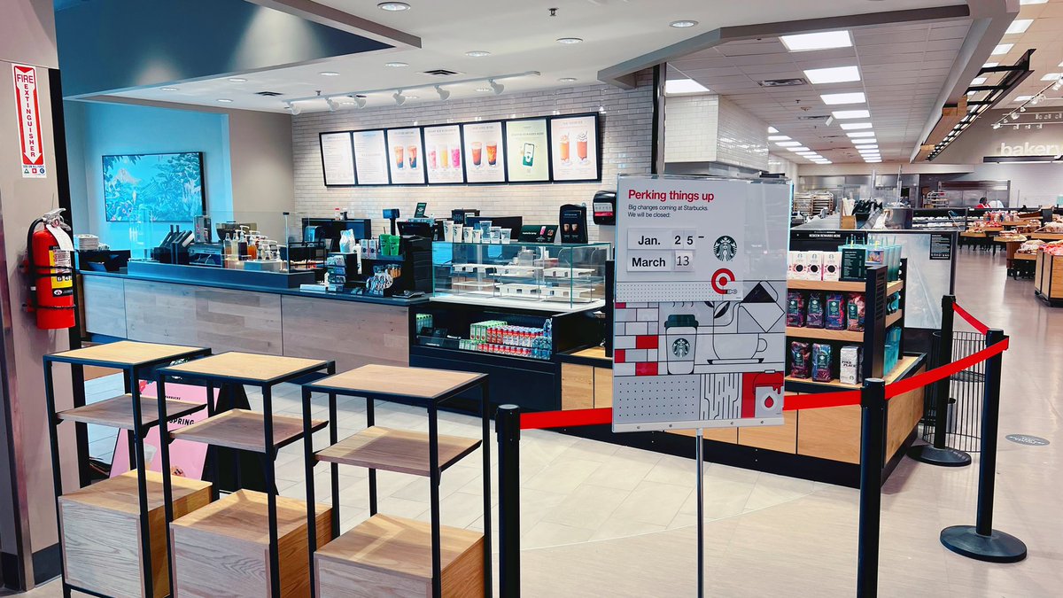 Our newly remodeled #Starbucks is almost ready to open at #Target #T2089 #D353