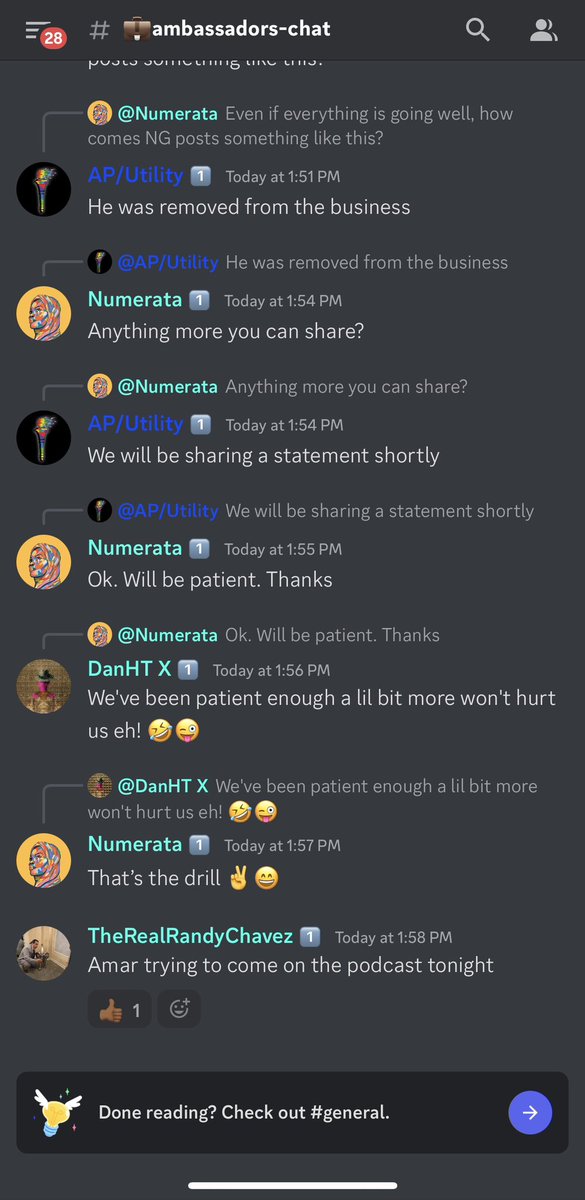 Harish_S27's tweet photo. @SurprisedCat Their discord has some activity and Randy seems to be in touch with amar? https://t.co/j5AY7oxnGu