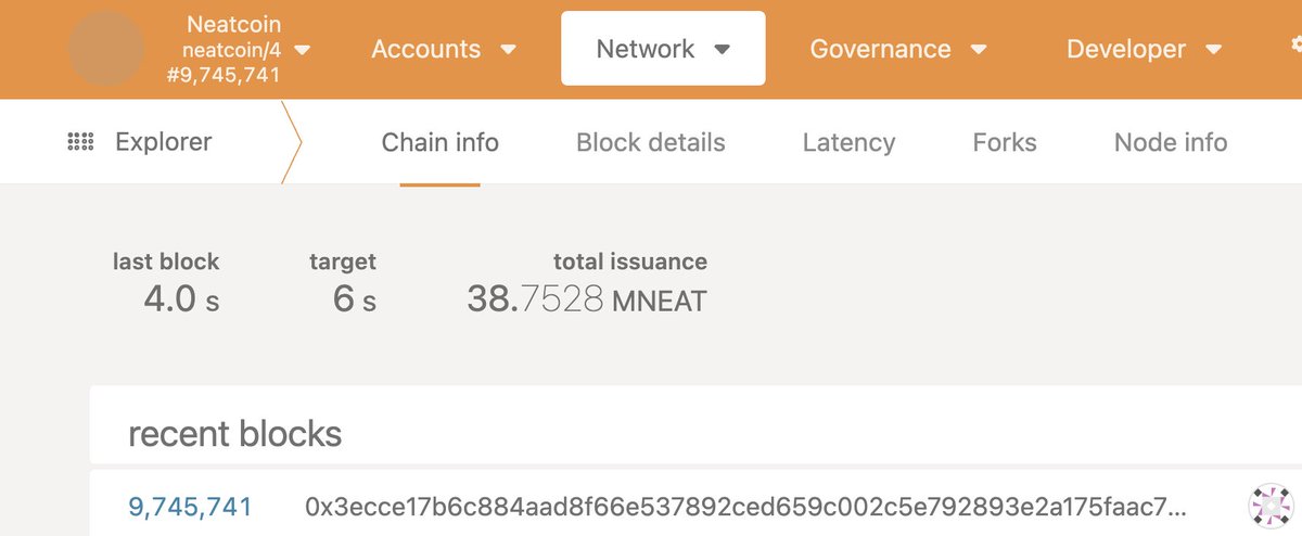 neatcoin's tweet photo. Every 6 seconds.
Issuance 38 million neat. https://t.co/HXWsgV4Trt