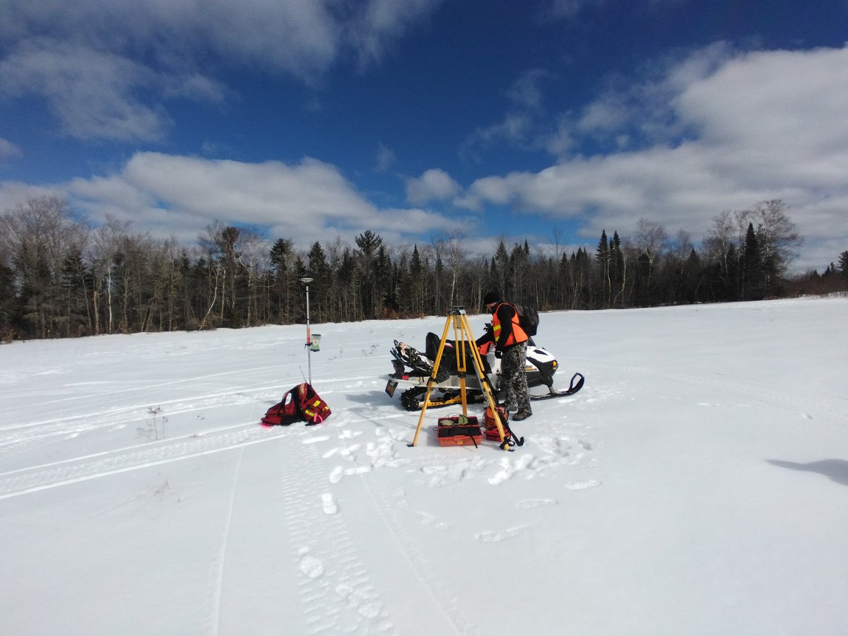 garviemtnangus's tweet photo. Nice day to work at my "day job". Surveying some woodlot property lines for a local lumber co. Got a chance for a short sled ride into the block and "boiled the kettle" as my grandfather used to say. #marchdays https://t.co/NAo55sNOD4