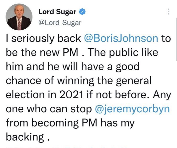 Artfulhenparty's tweet photo. @mrjamesob And lord sugar? Star on the BBCs apprentice 😂😂 https://t.co/qzRhdFzhv0