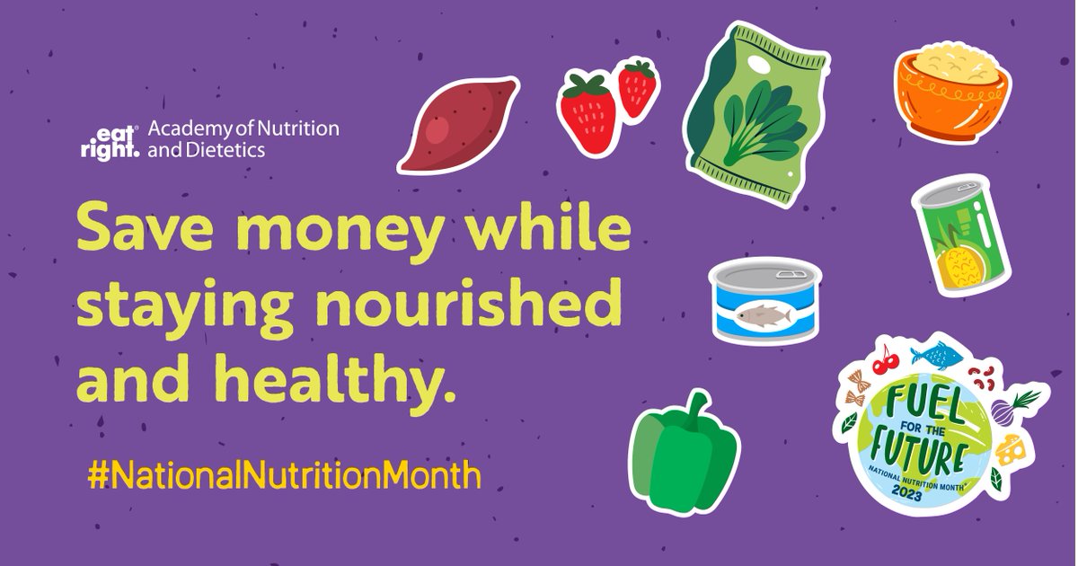 To help save money and reduce food waste, plan your meals and snacks and make a grocery list before heading to the store!

More tips for shopping healthy on a budget: sm.eatright.org/shopbudget

#NationalNutritionMonth