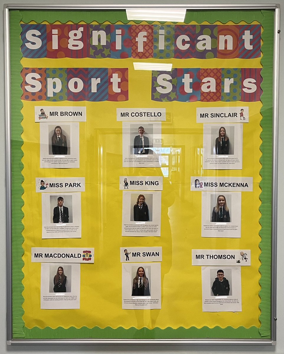 Well done to our significant sport stars for Block 4!⭐️

<a href="/MrSinclairPE/">MrSinclair_PE</a> <a href="/HwbSt/">StMungosHWB</a> <a href="/StMungosFalkirk/">St Mungo's HS</a>