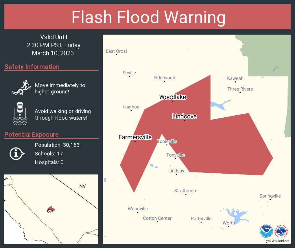 Reuben Contreras on Twitter "RT NWSHanford Flash Flood Warning