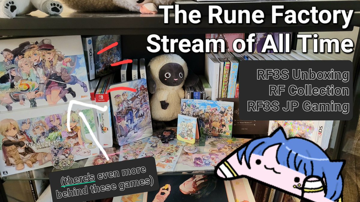 Pending my RF3S copy's arrival, next week you should expect...The Rune Factory Stream of All Time.

I'll be unboxing my copy of the Japanese RF3S special edition, going through the items in a collection 6+ years in the making, and playing a bit of RF3S!

Tentative date: March 19