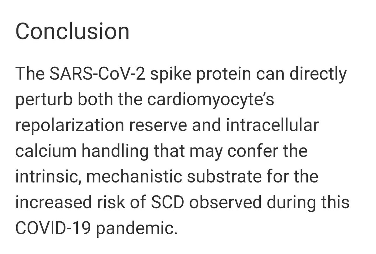 So you know that a lot of people have been having mysterious heart attacks? 🫀💔 
Allow me to translate this. 👇
Covid Infection can disturb the ability of heart muscle to pass the electrical signals that are required to keep the heart beating regularly. journals.plos.org/plosone/articl……
