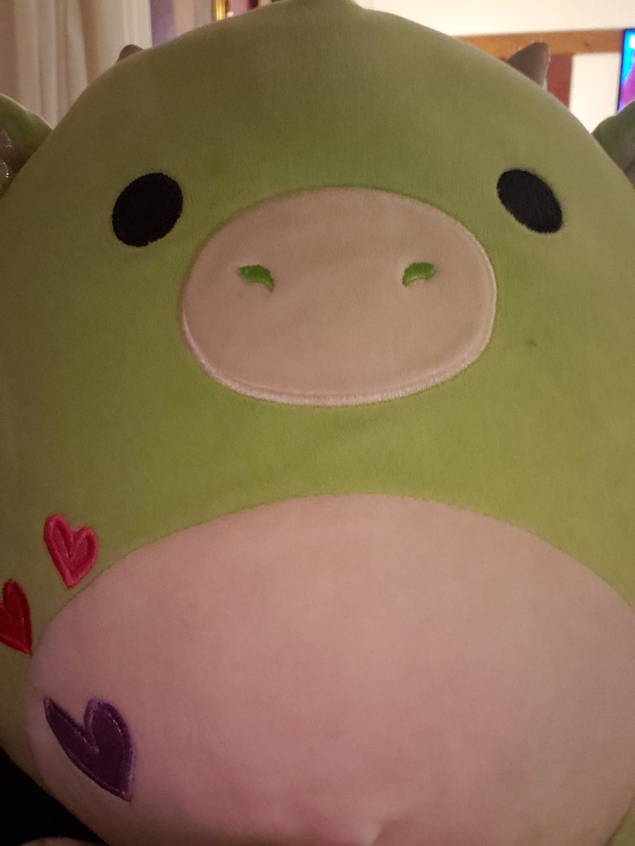 Dravinixia's tweet photo. @squishmallows It started with Desmund being found at a yard sale! Now me and desmund have a bunch of squishy friends and counting!😊 https://t.co/tI9Bm2wHUL