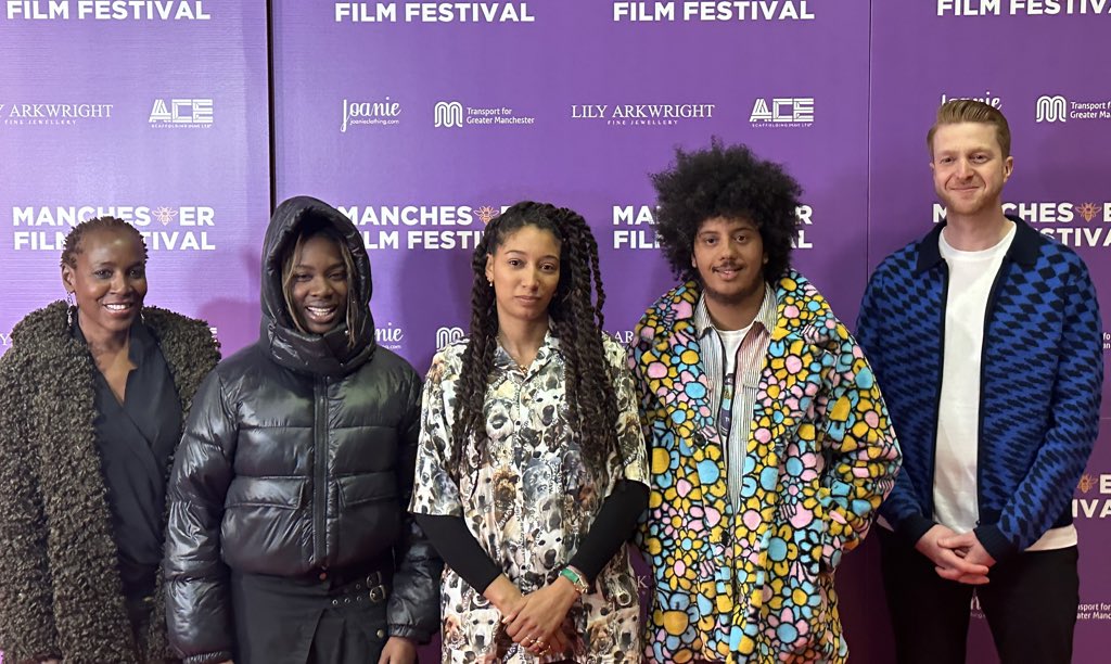 ReelTalkQuays's tweet photo. The cast and crew of #RyeLane are on the red carpet ahead of the premiere at @maniffofficial 🎞️ https://t.co/CEsC64wZd6