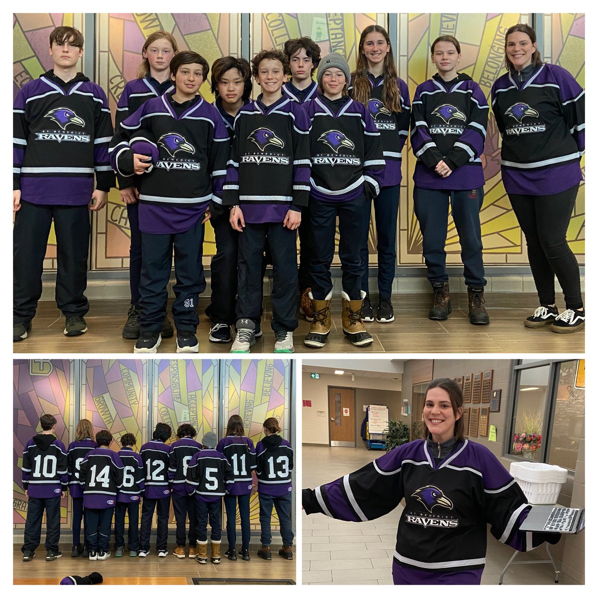Presenting our Ravens hockey team jerseys!  Ready for our tournament on March 29! @HCAA2017