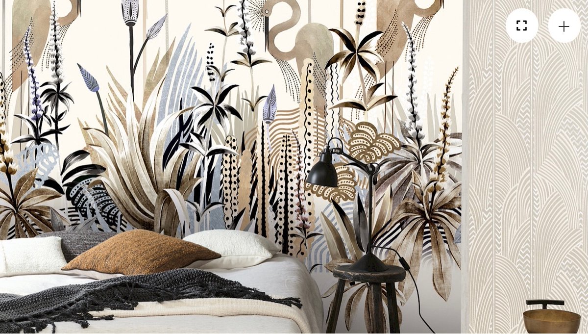 Many people shy away from murals as they don’t have an empty wall for it but trust me you don’t need to have an empty wall, you can still hang things on it or even put furniture up against it, but in the right space they can look stunning! #wallmural #wallpaper #decor #bedroom