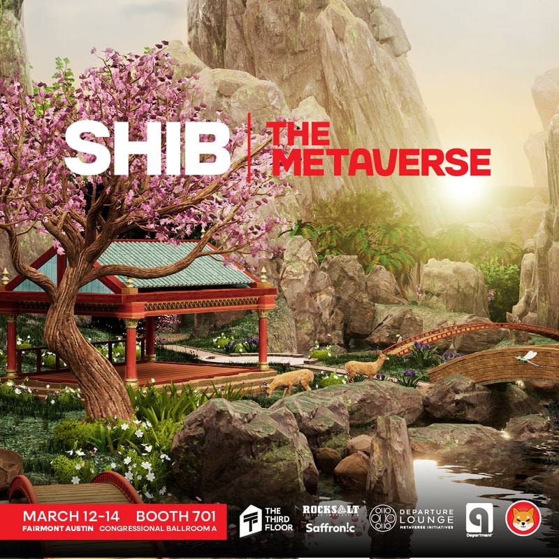 This poster for #shibthemetaverse is in a competition at #SXSW23 for best movie poster.  #SHIBARMY,  let @sxsw know what you think!  (And yes that's a shot from inside the #metaverse!)