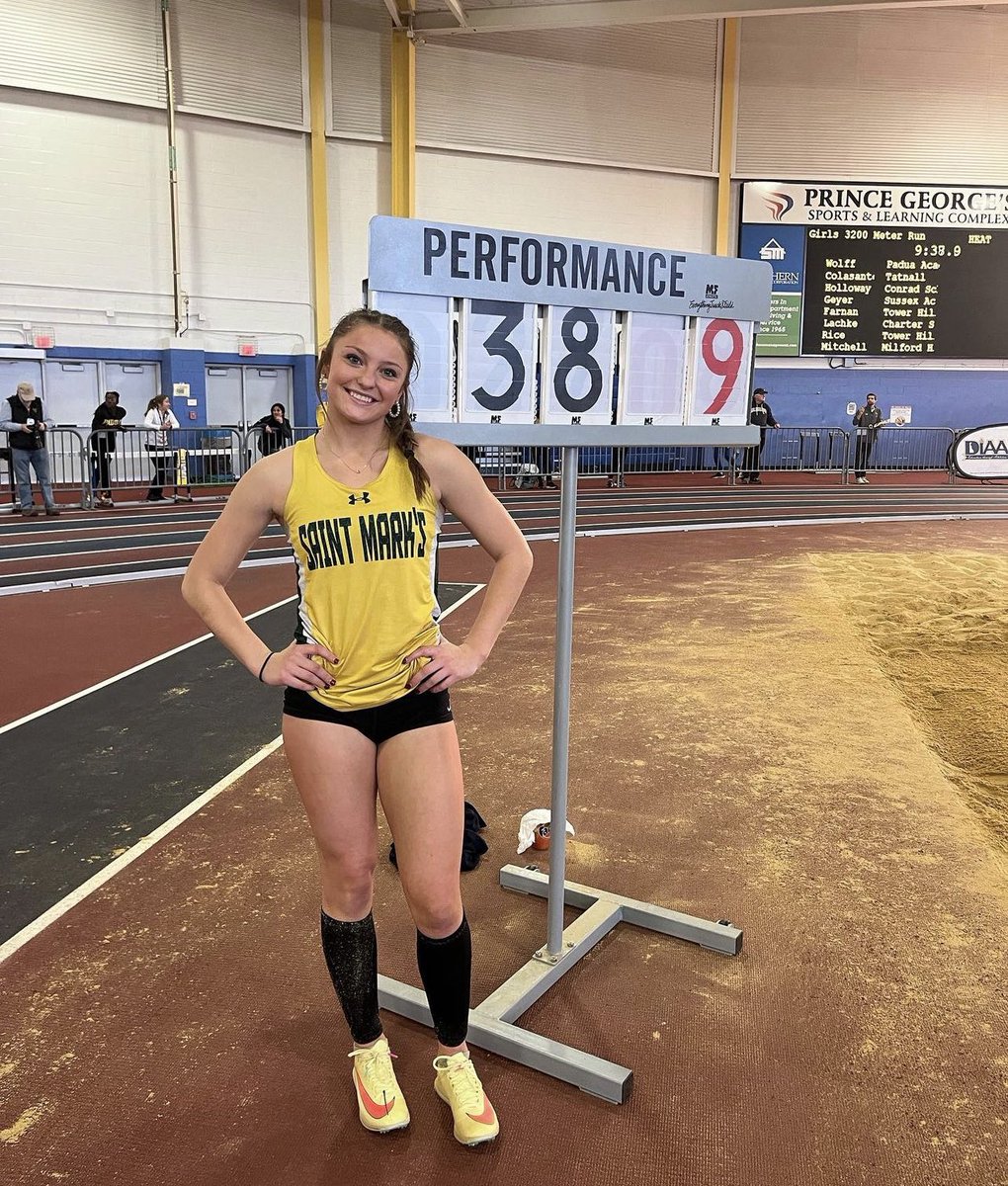 SaintMarksHS's tweet photo. 🔰BOSTON BOUND‼️
Delaware high school state record holder, Danni McGonigle ‘23, will compete Saturday and Sunday in the Championship Triple Jump on Saturday and the Long Jump on Sunday at the @NewBalance Nationals! Go, Danni!!!🏆👏👏👏
#SaintMarksHS #ThePlaceToRun #SpartanStrong https://t.co/AmAzPAMSX3