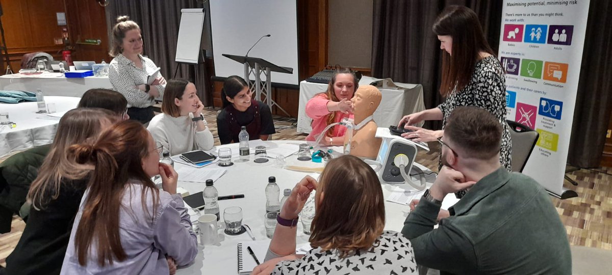 We did it! 3 days of all things SLT, ICU, tracheostomy, communication and swallowing. Lovely to meet a great gang of professionals from Cornwall to Edinburgh! Thank you to <a href="/AtosMedicalUK/">Atos Medical UK</a> and <a href="/TVWCritCareODN/">TV&W CriticalCareODN</a> for support and <a href="/UHSFT/">University Hospital Southampton 💙</a> <a href="/UHS_CritCare/">UHS Critical Care</a> for loaning some amazing speakers!✨