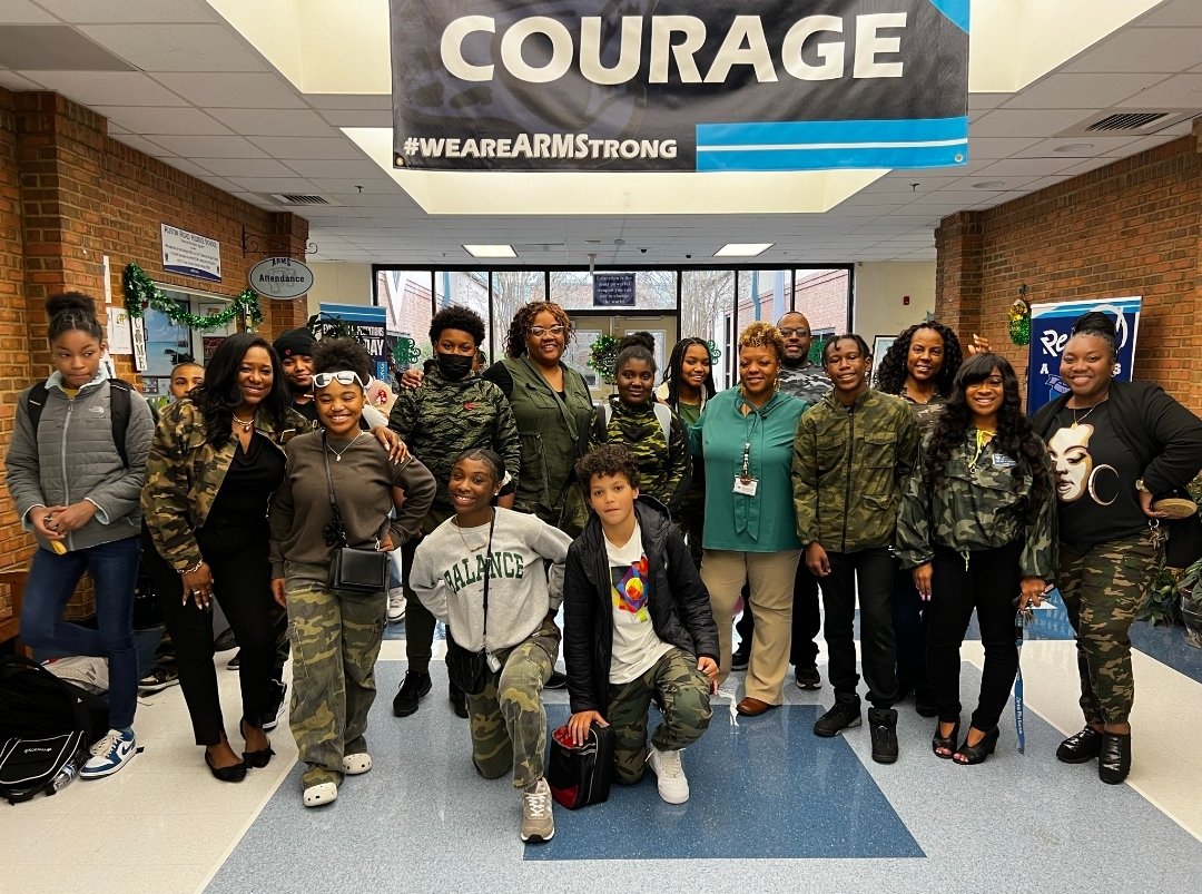 Austin Road Middle will NOT camouflage our gifts, we celebrate our differences!! #ESEWEEK_HCS –