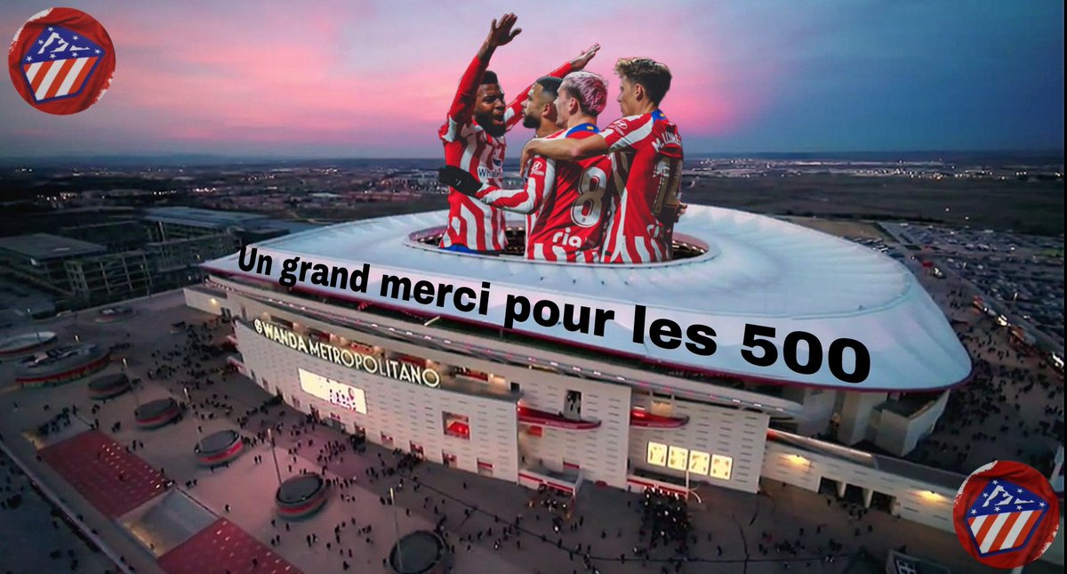 AtleticoBis's tweet image. RAPPEL :  

CONCOURS MAILLOT DE FOOT pour fêter les 5️⃣0️⃣0️⃣ followers 🎉

Nous avons décidé de VOUS OFFRIR le maillot DE VOTRE CHOIX !!!

Pour participer, c'est très simple, il vous suffit de :

- Liker ce tweet
- RT 
- FOLLOW notre compte et celui de @LBFT_FANS